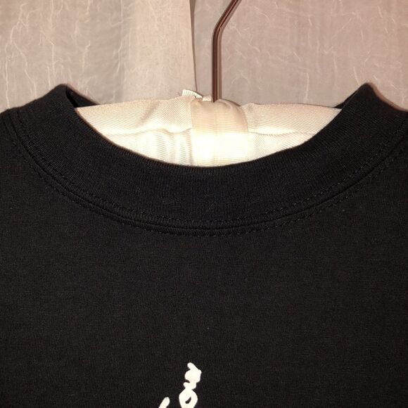 S Seamless LA TOUR EIFFEL Mock Neck Short Sleeve 💯 Cotton Tee - Picture 5 of 9